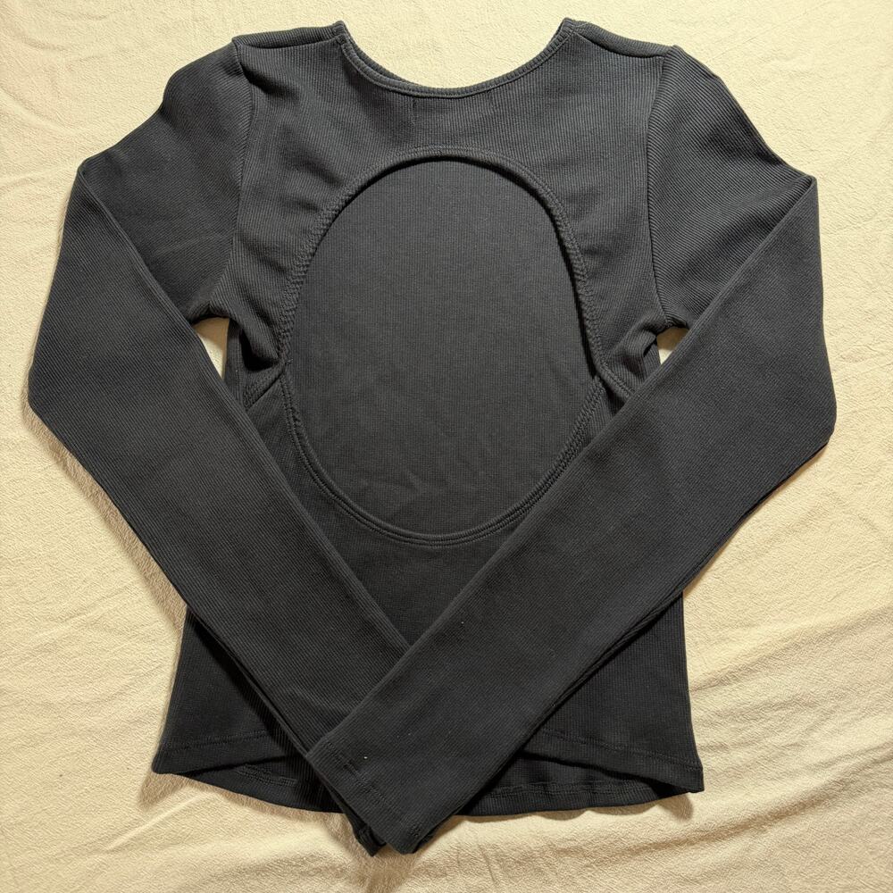 Motel Rocks Ribbed Open-back cut-out longsleeves